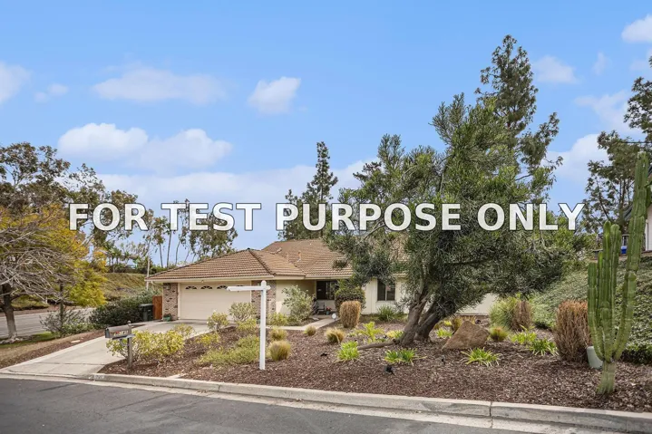 Demo/Test Data 13145 Decant Dr, Poway, Ca 92064