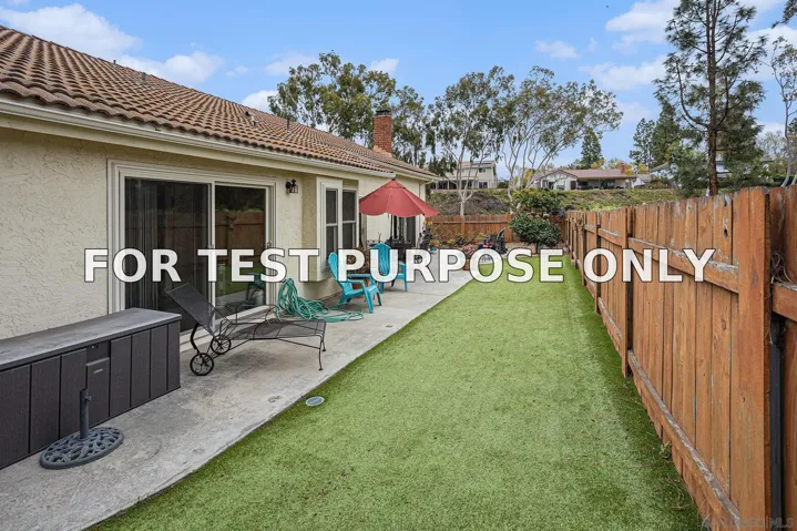 Demo/Test Data 13145 Decant Dr, Poway, Ca 92064