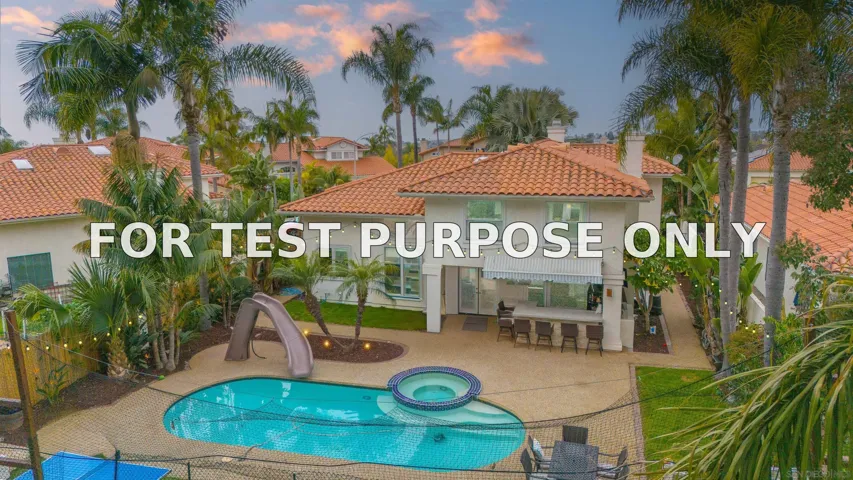Demo/Test Data 4270 Clearview Dr, Carlsbad, Ca 92008