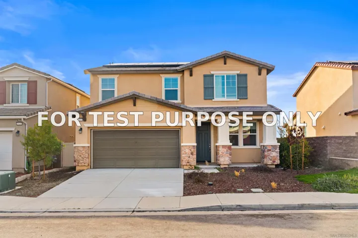 Demo/Test Data 29157 Sunforest, Lake Elsinore, Ca 92530