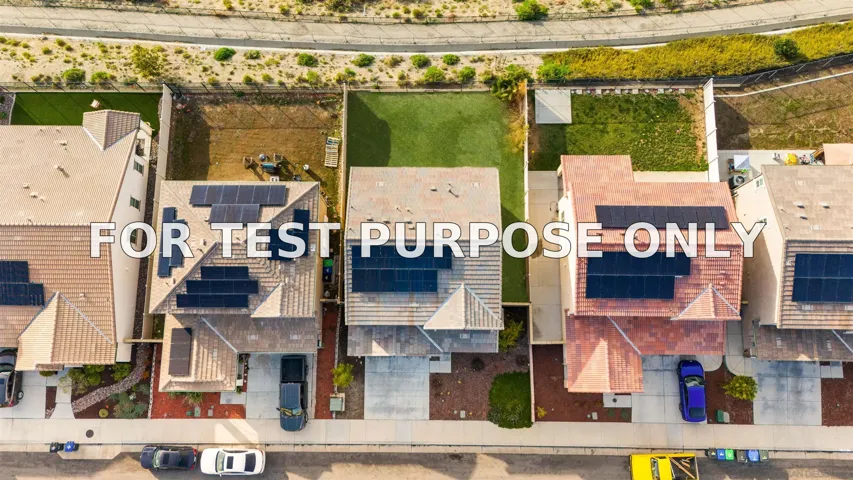 Demo/Test Data 29157 Sunforest, Lake Elsinore, Ca 92530