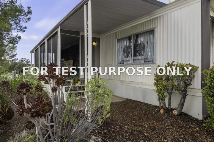 Demo/Test Data 2400 Alpine Blvd Unit Spc 57, Alpine, Ca 91901