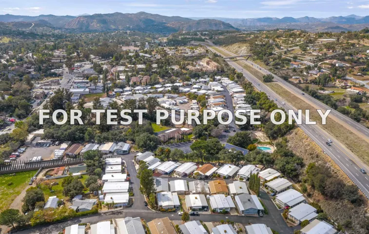 Demo/Test Data 2400 Alpine Blvd Unit Spc 57, Alpine, Ca 91901