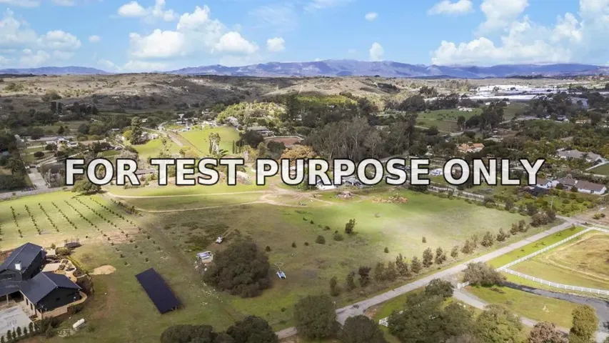 Demo/Test Data 3270 Olive Hill Rd, Fallbrook, Ca 92028
