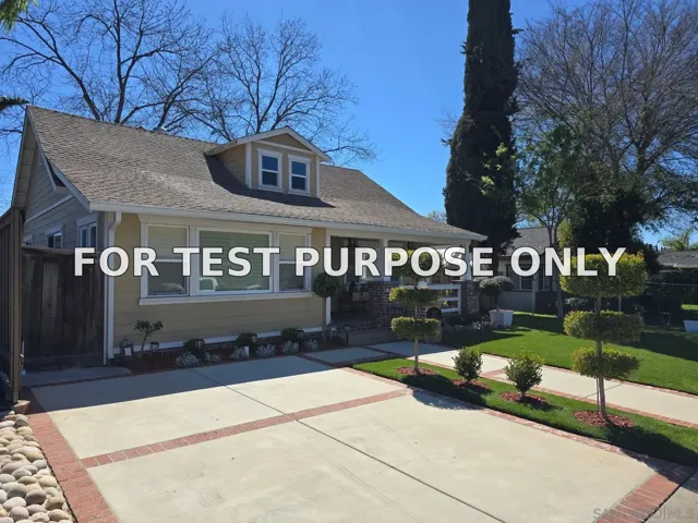 Demo/Test Data 1127 E Grand Ave, Escondido, Ca 92025