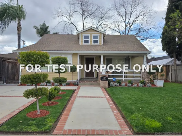 Demo/Test Data 1127 E Grand Ave, Escondido, Ca 92025