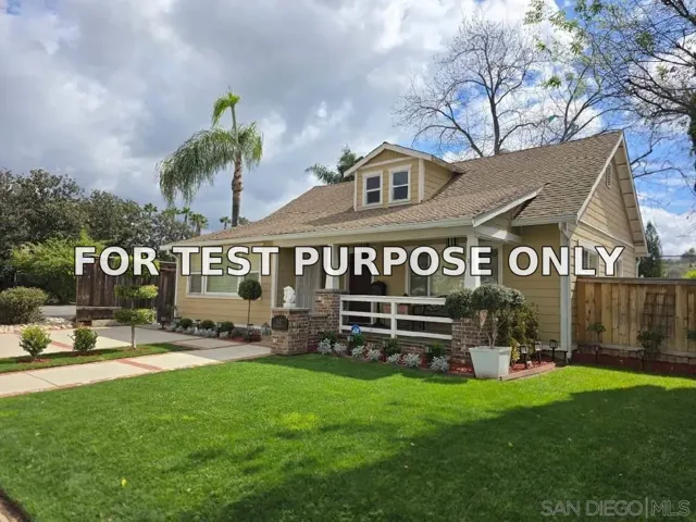 Demo/Test Data 1127 E Grand Ave, Escondido, Ca 92025