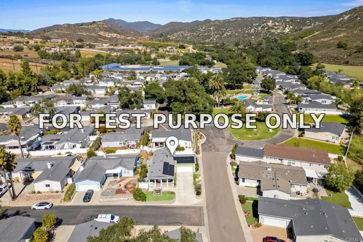 Demo/Test Data 2239 Black Canyon Road Unit Spc 79, Ramona, Ca 92065