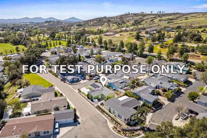 Demo/Test Data 2239 Black Canyon Road Unit Spc 79, Ramona, Ca 92065