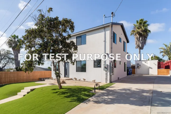 Demo/Test Data 6728-34 Thomson Ct, San Diego, Ca 92111