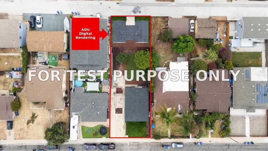 Demo/Test Data 523 8th St, Imperial Beach, Ca 91932
