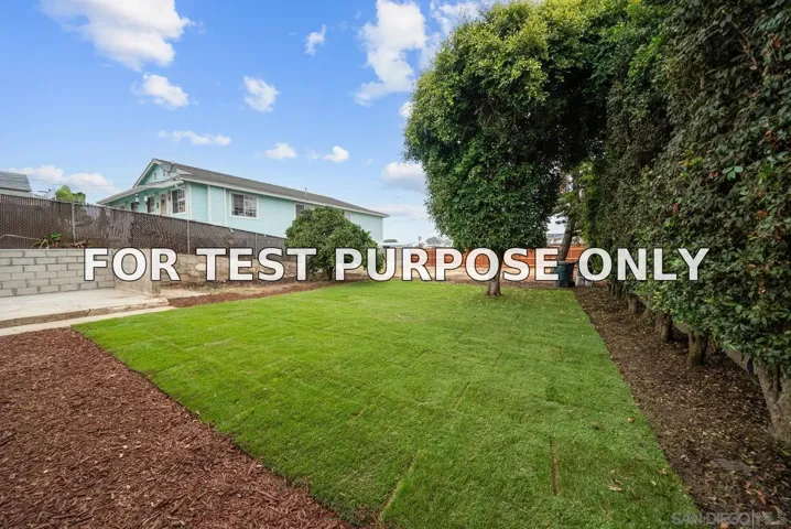 Demo/Test Data 523 8th St, Imperial Beach, Ca 91932