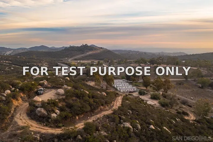 Demo/Test Data Highway 67 Unit Lot 67, Poway, Ca 92064