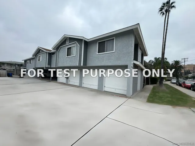 Demo/Test Data 196 W Park Ave Unit 1, El Cajon, Ca 92020