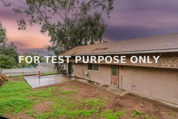 Demo/Test Data 9518 Cypress St, Lakeside, Ca 92040
