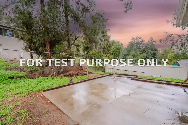Demo/Test Data 9518 Cypress St, Lakeside, Ca 92040