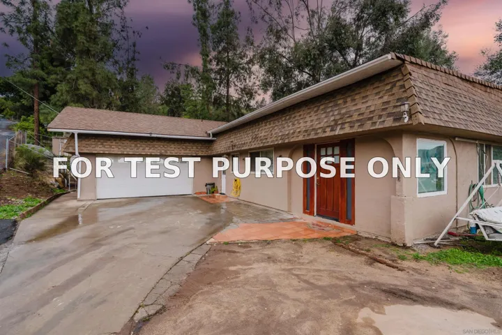 Demo/Test Data 9518 Cypress St, Lakeside, Ca 92040