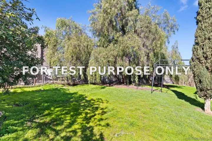 Demo/Test Data 11816 Waterhill Rd, Lakeside, Ca 92040