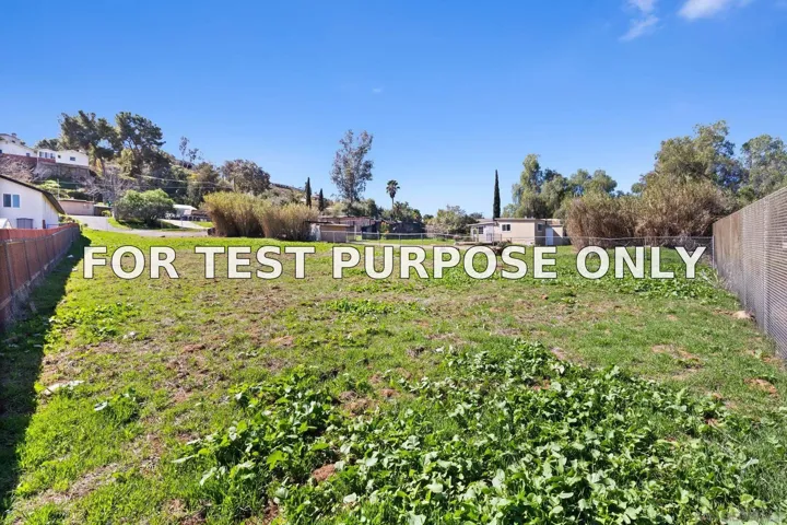 Demo/Test Data 11816 Waterhill Rd, Lakeside, Ca 92040