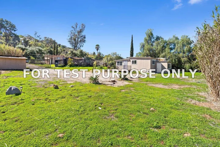 Demo/Test Data 11816 Waterhill Rd, Lakeside, Ca 92040