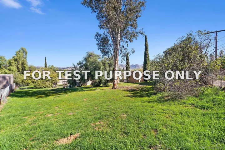 Demo/Test Data 11816 Waterhill Rd, Lakeside, Ca 92040