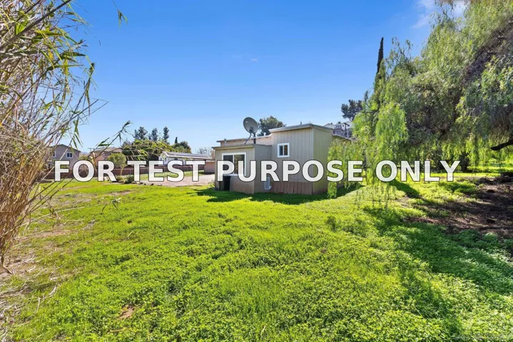 Demo/Test Data 11816 Waterhill Rd, Lakeside, Ca 92040