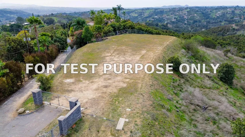 Demo/Test Data 3410 Canonita Dr Unit 0, Fallbrook, Ca 92028