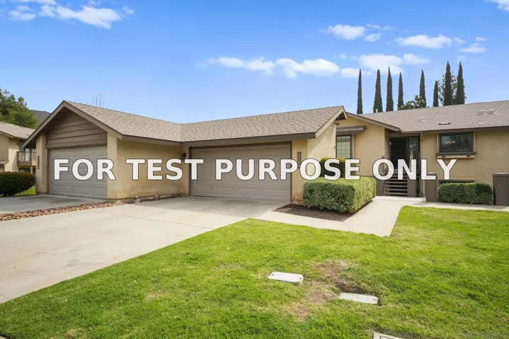 Demo/Test Data 1766 Pala Lake Dr, Fallbrook, Ca 92028