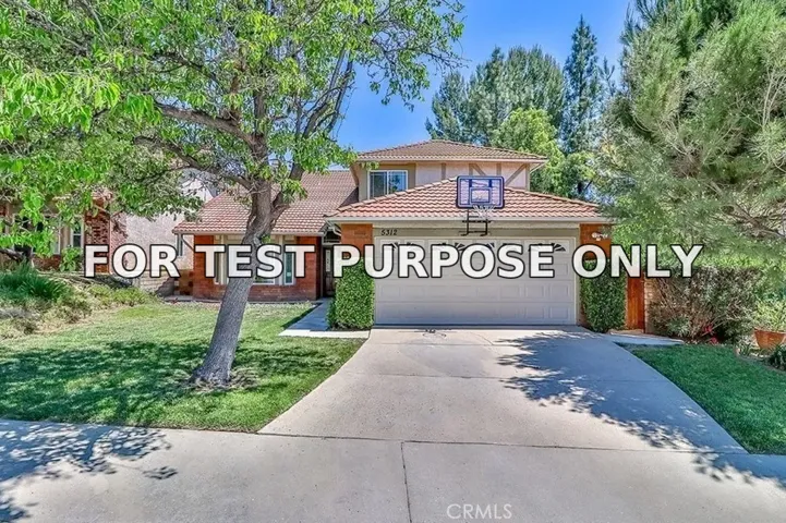 Demo/Test Data 5312 Alfonso Drive, Agoura Hills, Ca 91301