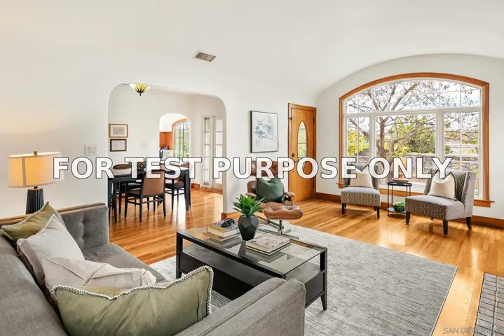 Demo/Test Data 4605-4607 Terrace Dr, San Diego, Ca 92116