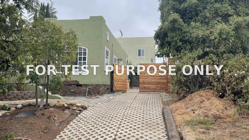 Demo/Test Data 4605-4607 Terrace Dr, San Diego, Ca 92116