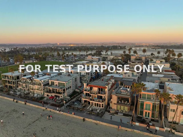 Demo/Test Data 2965 Ocean Front Walk #1, San Diego, Ca 92109