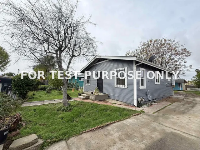 Demo/Test Data 739 Park Pl, Escondido, Ca 92025