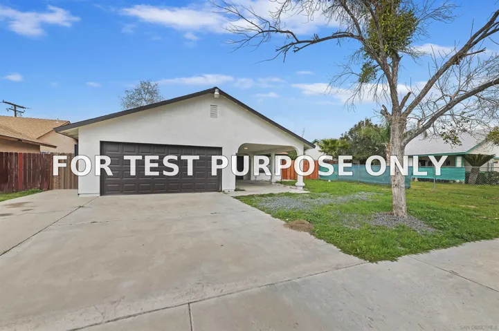Demo/Test Data 639 E 5th St, San Jacinto, Ca 92583