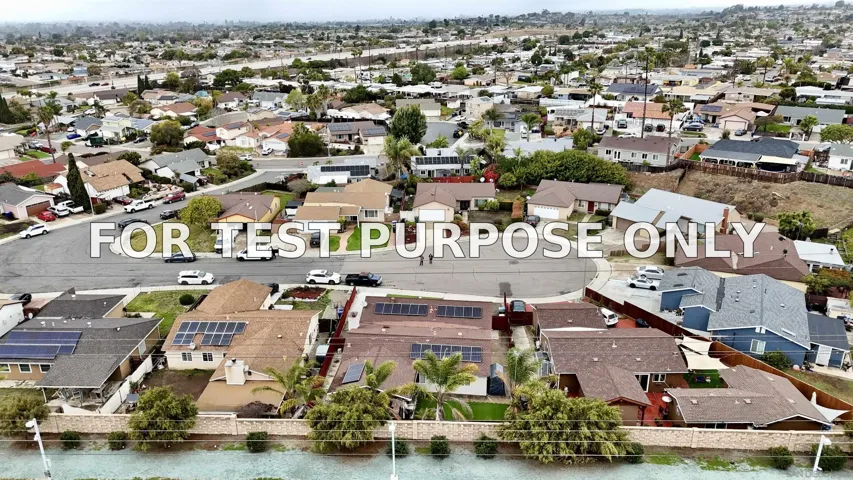 Demo/Test Data 1286 Waxwing Lane, Chula Vista, Ca 91911
