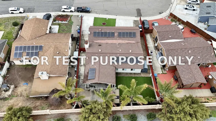 Demo/Test Data 1286 Waxwing Lane, Chula Vista, Ca 91911