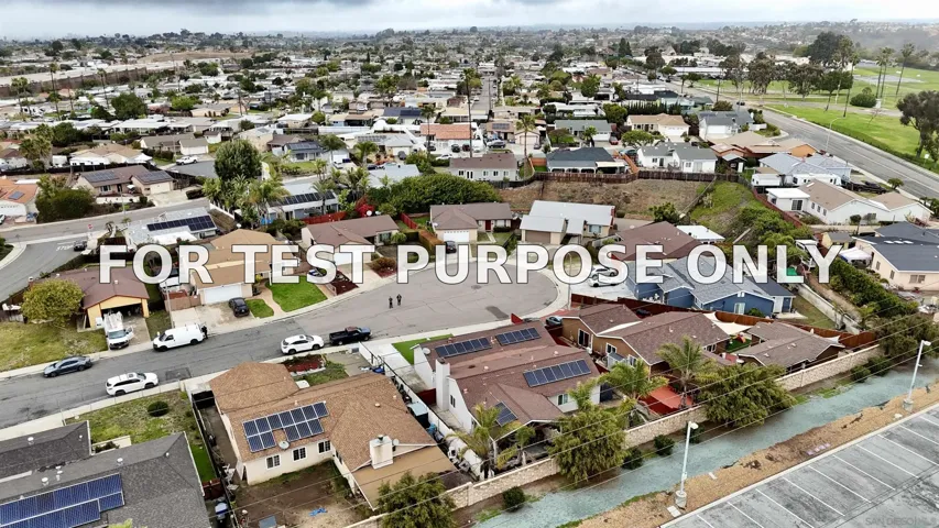 Demo/Test Data 1286 Waxwing Lane, Chula Vista, Ca 91911