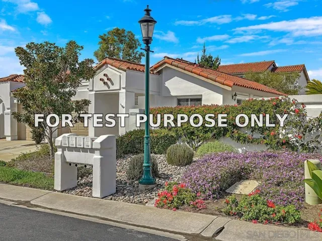 Demo/Test Data 4780 Miletus Way, Oceanside, Ca 92056