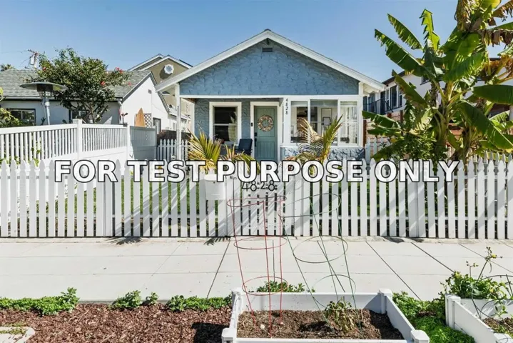 Demo/Test Data 4828 Muir Avenue, San Diego, Ca 92107