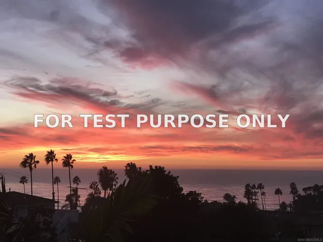 Demo/Test Data 936 Cornish, San Diego, Ca 92107