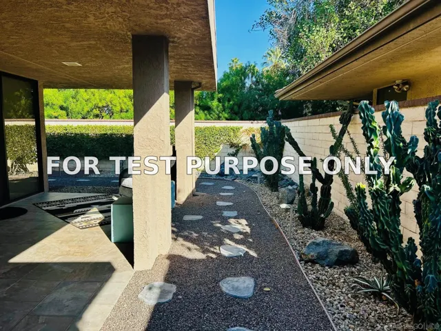 Demo/Test Data 142 Yale Dr., Rancho Mirage, Ca 92270