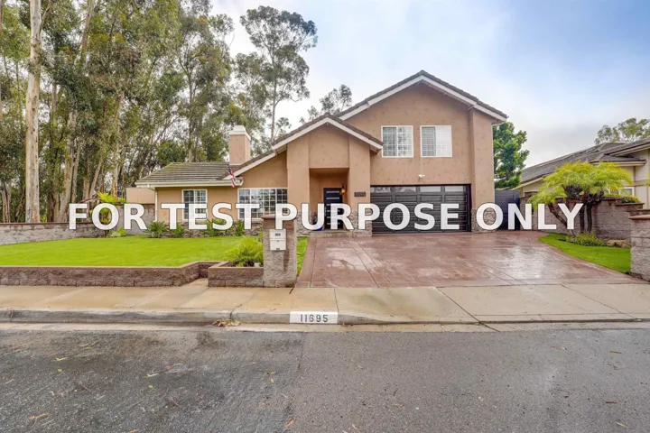 Demo/Test Data 11695 Scripps Lake Drive, San Diego, Ca 92131