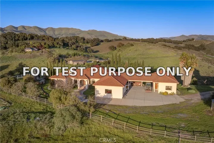 Demo/Test Data 2139 Verde Canyon Road, Arroyo Grande, Ca 93420