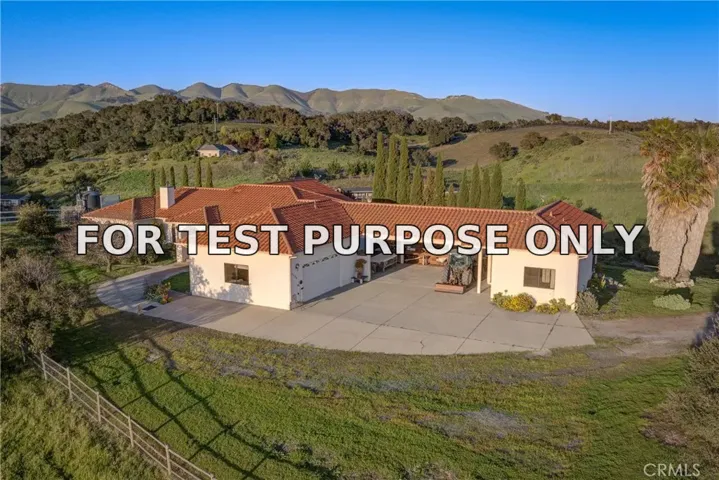 Demo/Test Data 2139 Verde Canyon Road, Arroyo Grande, Ca 93420
