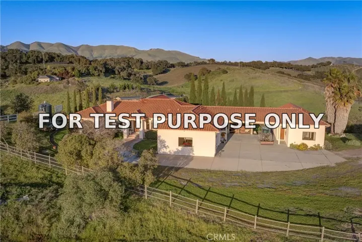 Demo/Test Data 2139 Verde Canyon Road, Arroyo Grande, Ca 93420