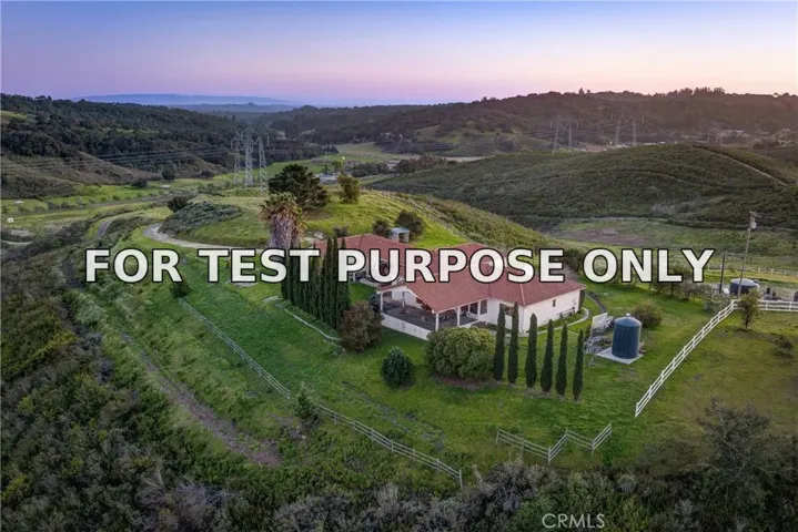 Demo/Test Data 2139 Verde Canyon Road, Arroyo Grande, Ca 93420