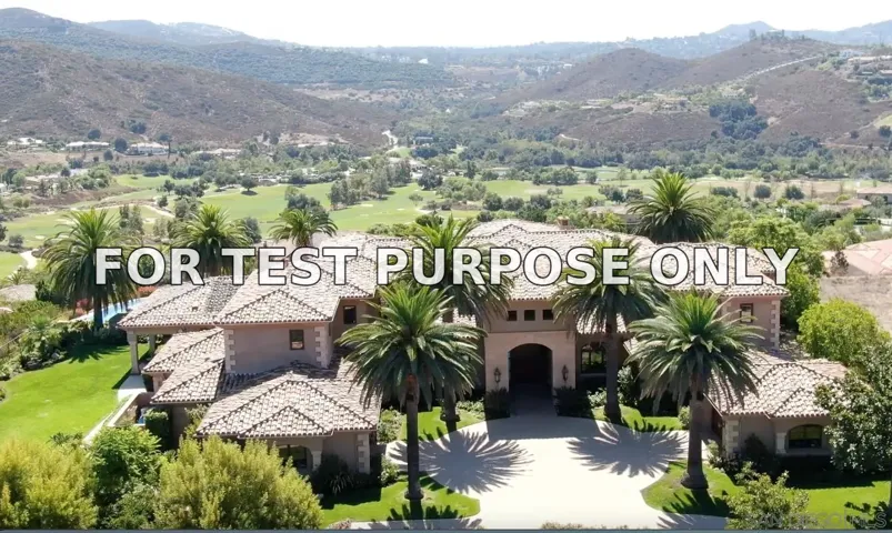 Demo/Test Data 14155 Bryce Point, Poway, Ca 92064