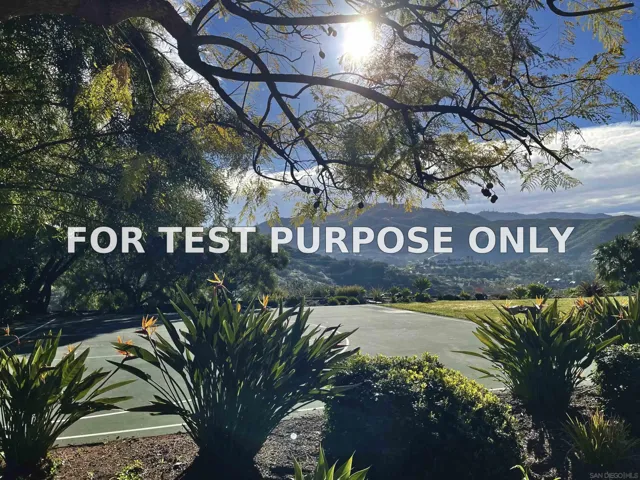 Demo/Test Data 14155 Bryce Point, Poway, Ca 92064