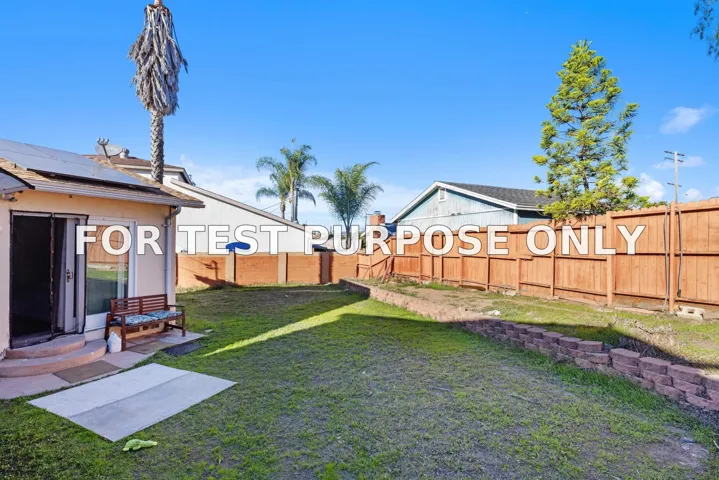 Demo/Test Data 801 Loquat Ct, El Cajon, Ca 92020