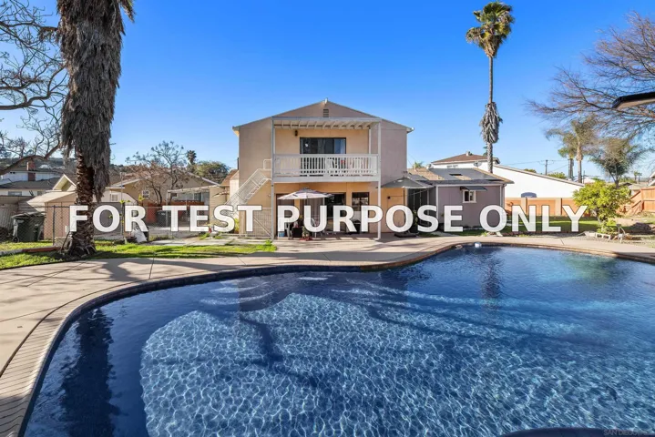 Demo/Test Data 801 Loquat Ct, El Cajon, Ca 92020